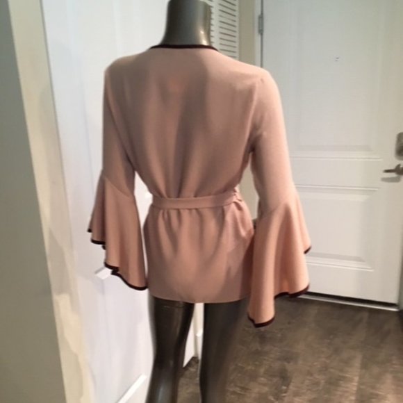 Favlux Dusty Rose Tie Front Top M - Picture 4 of 7
